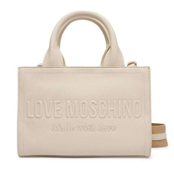 Torebka LOVE MOSCHINO. Białe torebki klasyczne Love Moschino, bez wzorów, klasyczne, bez dodatków. Za 515.99 zł.