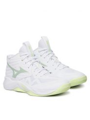 Mizuno Buty halowe Wave Momentum Pro Mid V1GC2545 Biały. Białe buty treningowe Mizuno, bez wzorów, z materiału, bez zapięcia. Za 489.99 zł.