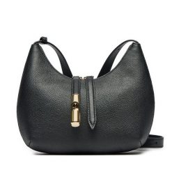 Torebka Furla. Czarne listonoszki Furla, bez wzorów, bez dodatków. Za 1,219.00 zł.