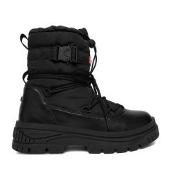 Śniegowce Hunter. Czarne śniegowce Hunter, bez wzorów, bez zapięcia. Za 359.99 zł.