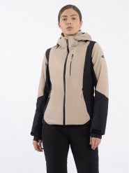 4F Kurtka narciarska 4FAW23TTJAF340 Brązowy Slim Fit. Brązowe kurtki narciarskie 4f, na zimę, m, bez wzorów, z syntetyku, bez kaptura, narciarskie. Za 899.99 zł.