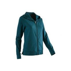 Bluza z kapturem na zamek Gym & Pilates 100 damska. Bluzy marki DOMYOS. Za 64.99 zł.
