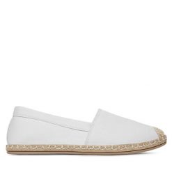Espadryle JENNY. Białe espadryle Jenny, bez wzorów, bez obcasa. Za 48.99 zł.