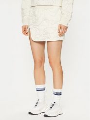 Lacoste Spódnica mini JF5192 Beżowy Regular Fit. Brązowe spódnice Lacoste, bez wzorów, z bawełny, mini. Za 459.99 zł.
