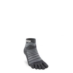 Skarpety merino Injinji Outdoor Midweight Mini-Crew Wool. Szare skarpetki Injinji, bez wzorów, z wełny. Za 92.99 zł.