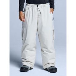 Spodnie narciarskie - Unisex - Szeroki krój - Park - Stone. Brązowe spodnie narciarskie POEDERBAAS, bez wzorów, z poliesteru, narciarskie. Za 698.52 zł.