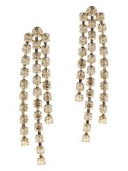 Otazu Pozłacane kolczyki-wkrętki z kryształami Swarovski rozmiar: onesize. Żółte kolczyki Otazu, z kryształem, pozłacane. Za 173.99 zł.