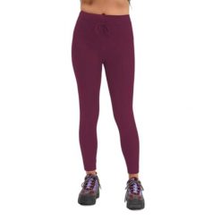 Legginsy wysokie z kieszeniami dla kobiet Girlfriend Collective. Czerwone legginsy GIRLFRIEND COLLECTIVE, bez wzorów. Za 346.50 zł.