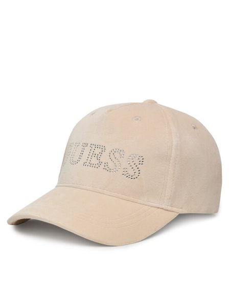 Guess Czapka z daszkiem V4BZ04 K0232 Beżowy. Brązowe czapki z daszkiem Guess, z aplikacjami, z poliesteru. Za 129.99 zł.