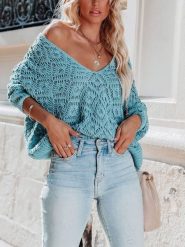 Milan Kiss Sweter w kolorze niebieskim rozmiar: S. Niebieskie swetry Milan Kiss, s, bez wzorów, bez ramiączek. Za 146.28 zł.