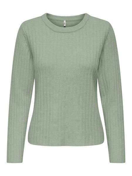 ONLY Sweter w kolorze zielonym rozmiar: L. Zielone swetry ONLY, l, bez wzorów, ze splotem, bez ramiączek. Za 135.49 zł.