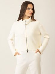 APART Wełniany kardigan w kolorze kremowym rozmiar: M. Brązowe swetry Apart, m, bez wzorów, z wełny, bez ramiączek. Za 348.90 zł.