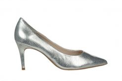 Czółenka Bottero 353701 Prata 523064, Srebrny, Skóra naturalna - 41. Szare czółenka Bottero, bez wzorów, ze skóry, biznesowe, bez obcasa, na szpilce, bez zapięcia. W wyprzedaży za 206.10 zł.