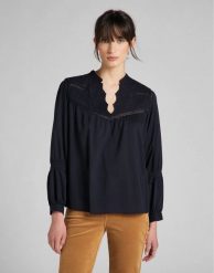 LEE FLOATY BLOUSE DAMSKA BLUZKA SKY CAPTAIN L49TGOHY 112111124. Bluzki Lee, l, bez wzorów, bez kołnierzyka, bez ramiączek. Za 129.99 zł.