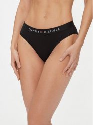 Tommy Hilfiger Figi klasyczne UW0UW04145 Czarny. Czarne figi Tommy Hilfiger, bez wzorów, z bawełny. Za 59.99 zł.