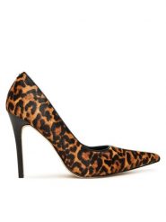 MICHAEL Michael Kors Szpilki Elyse 40F5EYHP1H Brązowy. Brązowe szpilki MICHAEL Michael Kors, bez wzorów, ze skóry, bez obcasa, na szpilce, bez zapięcia. Za 579.99 zł.