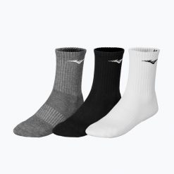 Skarpety tenisowe Mizuno Training 3 pary. Białe skarpetki Mizuno, bez wzorów. Za 45.99 zł.