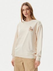 Roxy Bluza ERJFT04963 Beżowy Regular Fit. Brązowe bluzki Roxy, xs, bez wzorów, z bawełny, bez kaptura. Za 159.99 zł.