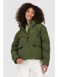 Alife and kickin Kurtka zimowa "MurielAK" w kolorze khaki rozmiar: S. Brązowe kurtki Alife and Kickin, na zimę, s, bez wzorów, z puchu, bez kaptura. Za 259.74 zł.