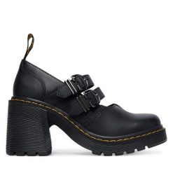 Czółenka Dr. Martens. Czarne czółenka Dr Martens, bez wzorów, bez obcasa, bez zapięcia. Za 759.99 zł.