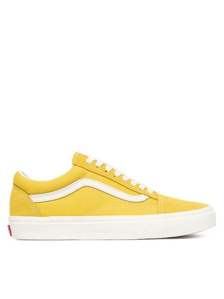 Vans Tenisówki Old Skool VN000D7ZGRV1 Żółty. Żółte trampki Vans, bez wzorów, ze skóry, bez zapięcia. Za 339.99 zł.