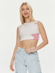 Calvin Klein Jeans Top J20J223163 Kolorowy Slim Fit. Topy Calvin Klein Jeans, xs, bez wzorów, z bawełny, bez kołnierzyka, bez ramiączek. Za 149.99 zł.