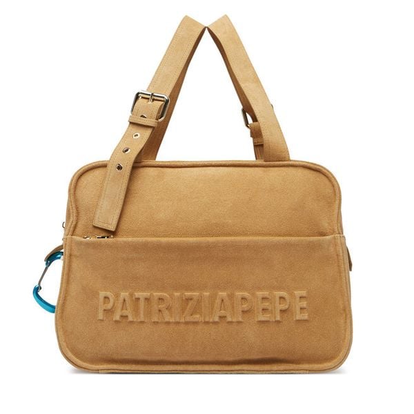 Torebka Patrizia Pepe. Brązowe torebki klasyczne Patrizia Pepe, bez wzorów, klasyczne, bez dodatków. Za 999.99 zł.