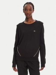 Liu Jo Sport Bluza TA5039 JS182 Czarny Relaxed Fit. Czarne bluzy bez kaptura Liu Jo Sport, m, bez wzorów, z wiskozy, bez kaptura. Za 409.99 zł.