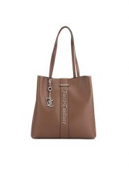 Juicy Couture Torebka BIJXT3265WVP Brązowy. Brązowe torebki klasyczne Juicy Couture, bez wzorów, z tworzywa sztucznego, bez dodatków. Za 319.99 zł.