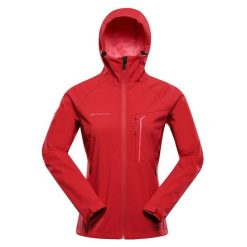 Kurtka softshell damska Alpine Pro Esprita. Czerwone kurtki przejściowe sportowe Alpine Pro, l, bez wzorów, z softshellu, bez kaptura, trekkingowe. W wyprzedaży za 299.00 zł.