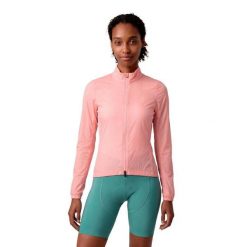 Damska ultralekka wiatroszczelna kurtka rowerowa Siroko J4-W Windbreak Coral. Brązowe kurtki SIROKO, s, bez wzorów, z materiału, bez kaptura. Za 423.00 zł.