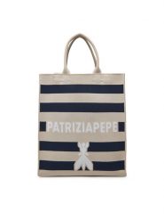 Patrizia Pepe Torebka 2B0123/K264 Beżowy. Brązowe torebki klasyczne Patrizia Pepe, bez wzorów, z materiału, bez dodatków. Za 819.99 zł.