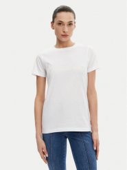 Silvian Heach T-Shirt GPP25110TS Biały Regular Fit. Białe t-shirty Silvian Heach, xl, bez wzorów, z bawełny, bez kołnierzyka, bez ramiączek. Za 89.99 zł.