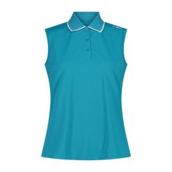 Damski tank top CMP. Niebieskie topy CMP, xs, bez wzorów, bez kołnierzyka, bez ramiączek. Za 176.50 zł.