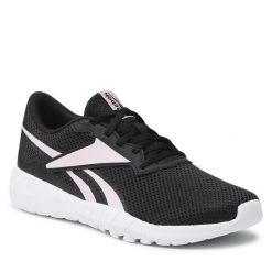 Buty na siłownię Reebok. Czarne buty treningowe Reebok, bez wzorów, bez zapięcia, na fitness i siłownię. Za 179.99 zł.