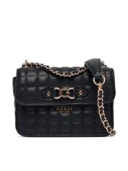 Guess Torebka Nadira Mini HWQG84 24780 Czarny. Czarne kopertówki Guess, z aplikacjami, ze skóry, wizytowe, bez dodatków. Za 399.99 zł.
