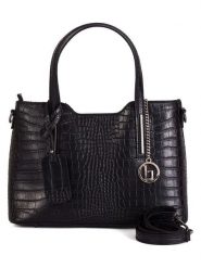 Lia Biassoni Skórzana torebka "Acco" w kolorze czarnym - 32 x 22 x 12 cm rozmiar: onesize. Czarne torebki klasyczne Lia Biassoni, bez wzorów, z materiału, przez ramię, bez dodatków. Za 274.99 zł.