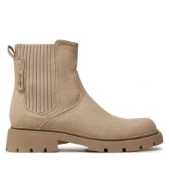 Sztyblety Wrangler. Brązowe botki Wrangler, bez wzorów, bez obcasa, na płaskiej podeszwie, bez zapięcia. Za 199.99 zł.