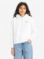 Levi´s Bluza w kolorze białym rozmiar: L. Białe bluzy l, bez wzorów, bez ramiączek, z kapturem. Za 119.12 zł.