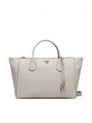Guess Torebka Marissa HWBG23 33240 Kremowy. Białe shopper bag Guess, z aplikacjami, ze skóry, bez dodatków. Za 674.99 zł.