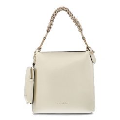 Beżowa Elegancka Damska Torebka Hispanitas. Brązowe shopper bag Hispanitas, bez wzorów, z materiału, eleganckie, bez dodatków. Za 458.99 zł.