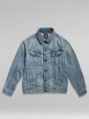 G-Star Kurtka dżinsowa w kolorze niebieskim rozmiar: XL. Niebieskie kurtki G-Star, xl, bez wzorów, z bawełny, retro, bez kaptura. Za 280.79 zł.
