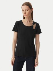 Liu Jo Sport T-Shirt TA6098 JS005 Czarny Regular Fit. Czarne t-shirty sportowe Liu Jo Sport, xs, bez wzorów, bez ramiączek. Za 259.99 zł.
