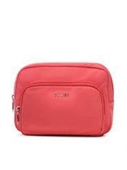 Guess Kosmetyczka Even Accessories PWEYEN P2413 Różowy. Czerwone torebki klasyczne Guess, z aplikacjami, z materiału, bez dodatków. Za 319.99 zł.