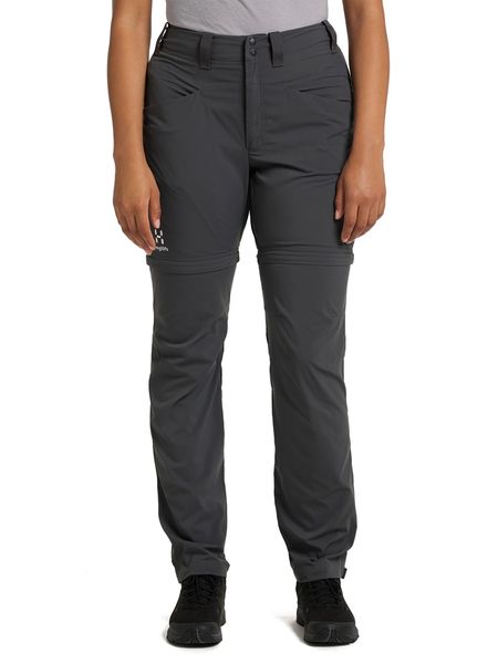 Haglöfs Spodnie funkcyjne Zipp-Off "Lite Standard" w kolorze antracytowym rozmiar: 42. Czarne spodnie dresowe Haglöfs, bez wzorów, z poliamidu, outdoorowe. Za 262.29 zł.