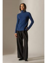 Perfect Cashmere Kaszmirowy golf w kolorze granatowym rozmiar: S. Niebieskie swetry Perfect Cashmere, s, bez wzorów, z kaszmiru, bez ramiączek. Za 391.99 zł.