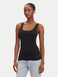 JOOP! Top 10224385 Czarny Slim Fit. Czarne topy Joop!, bez wzorów, z bawełny, bez kołnierzyka, bez ramiączek. Za 779.99 zł.