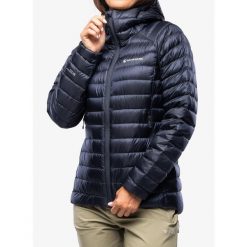 Kurtka puchowa damska Montane Anti-Freeze Hoodie. Niebieskie kurtki Montane, s, bez wzorów, z puchu, sportowe, bez kaptura. Za 957.45 zł.