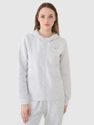 4F Bluza dresowa rozpinana z kapturem damska - szara S. Szare bluzy z kapturem 4f, s, bez wzorów, z bawełny, z kapturem. Za 149.99 zł.