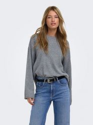 ONLY Sweter w kolorze szarym rozmiar: XS. Szare swetry ONLY, xs, bez wzorów, bez ramiączek. Za 90.95 zł.